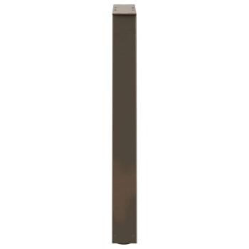 Esstischbeine V-Form 2 Stück Naturstahl 60x(72-73,3) cm Stahl