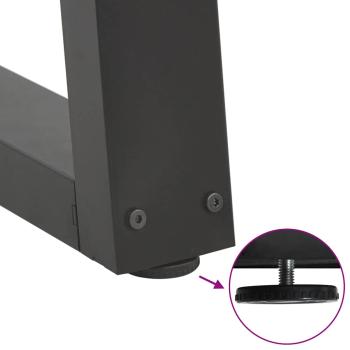 Esstisch Beine V-Form 2 Stück Anthrazit 50x(42-43,3) cm Stahl