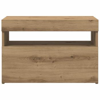 TV-Schrank mit LED-Leuchten Artisan-Eiche 60x35x40 cm