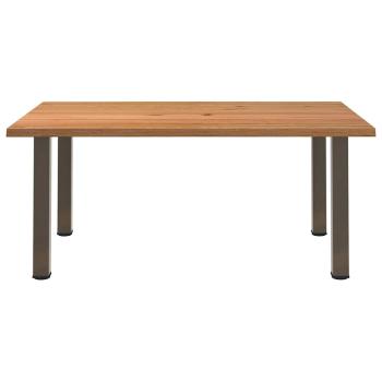 Esstisch Hellbraun 180x120x74 cm Massivholz Eiche Rechteckig