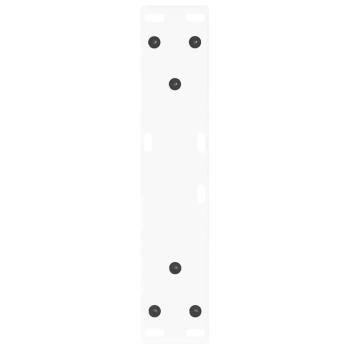 Esstisch Beine V-Form 2 Stück Weiß 30x(30-31,3) cm Stahl