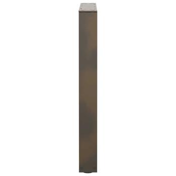 Esstischbeine V-Form 2 Stück Naturstahl 60x(72-73,3) cm Stahl