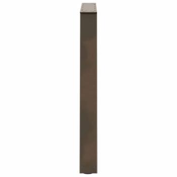 Esstischbeine V-Form 3 Stück Naturstahl 70x(72-73,3) cm Stahl