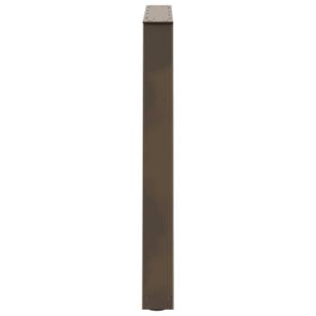 Esstischbeine V-Form 3 Stück Naturstahl 80x(72-73,3) cm Stahl
