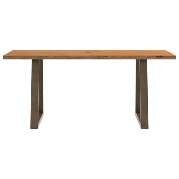 Esstisch Hellbraun 180x90x74 cm Massivholz Eiche Rechteckig
