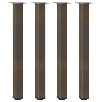 Couchtischbeine 4 Stk. Naturstahl 100-102 cm Stahl