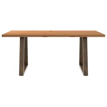 Esstisch Hellbraun 180x100x74 cm Massivholz Eiche Rechteckig