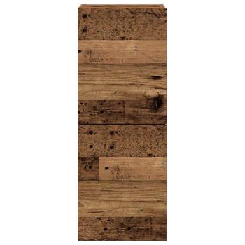 ARDEBO.de - 4-tlg. TV-Schrank-Set Wandmontage Altholz-Optik Holzwerkstoff