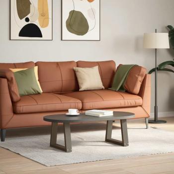 ARDEBO.de - Esstisch Beine V-Form 2 Stück Naturstahl 30x(30-31,3) cm Stahl