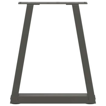 Esstisch Beine V-Form 2 Stück Anthrazit 28x(42-43,3) cm Stahl
