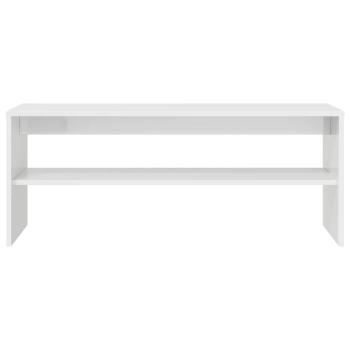 TV-Schrank Hochglanz-Weiß 100x40x40 cm Holzwerkstoff