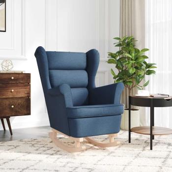 Schaukelsessel Blau 74x90x102 cm Stoff