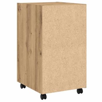 Schrank mit Rollen Artisan-Eiche 33x38x60 cm Holzwerkstoff