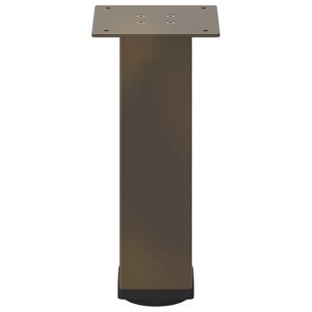 Couchtischbeine 4 Stk. Naturstahl 42-44 cm Stahl