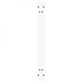 Esstischbeine V-Form 2 Stück Weiß 100x(72-73,3) cm Stahl