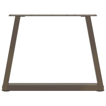 Couchtischbeine V-Form 2 Stück Naturstahl 60x(42-43,3) cm Stahl