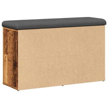 Schuhbank Altholz-Optik 82x32x50 cm Holzwerkstoff
