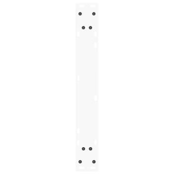 Esstisch Beine V-Form 2 Stück Weiß 70x(72-73,3) cm Stahl