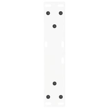 Esstischbeine V-Form 2 Stück Weiß 40x(30-31,3) cm Stahl