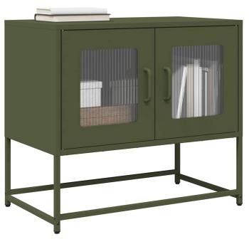ARDEBO.de - TV-Schrank Olivgrün 68x39x60,5 cm Kaltgewalzter Stahl