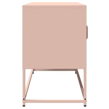 TV-Schrank Rosa 100,5x39x60,5 cm Kaltgewalzter Stahl