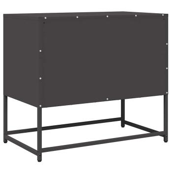 TV-Schrank Schwarz 68x39x60,5 cm Kaltgewalzter Stahl