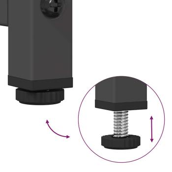 TV-Schrank Schwarz 68x39x60,5 cm Kaltgewalzter Stahl
