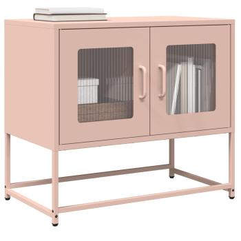 ARDEBO.de - TV-Schrank Rosa 68x39x60,5 cm Kaltgewalzter Stahl