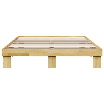 Massivholzbett ohne Matratze 135x190 cm Eichenholz