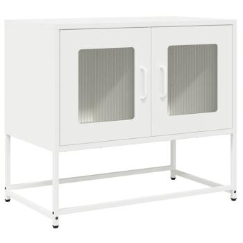 TV-Schrank Weiß 68x39x60,5 cm Kaltgewalzter Stahl