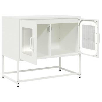 TV-Schrank Weiß 68x39x60,5 cm Kaltgewalzter Stahl