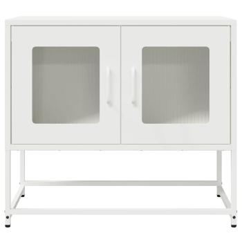 TV-Schrank Weiß 68x39x60,5 cm Kaltgewalzter Stahl