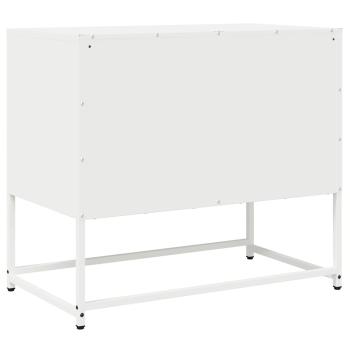 TV-Schrank Weiß 68x39x60,5 cm Kaltgewalzter Stahl