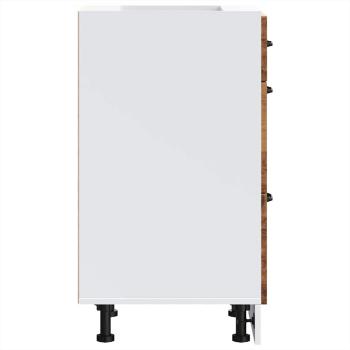 Küchen-Unterschrank Lucca Altholz-Optik Holzwerkstoff