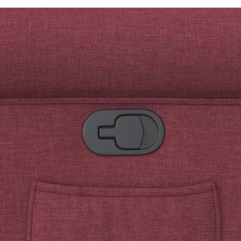 Relaxsessel Weinrot Stoff