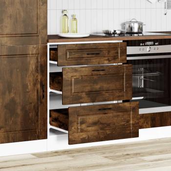 K?chenunterschrank Porto R?uchereiche Holzwerkstoff