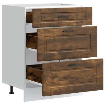K?chenunterschrank Porto R?uchereiche Holzwerkstoff