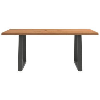Esstisch mit Baumkanten 180x100x74 cm Massivholz Eiche