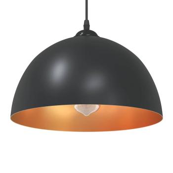 ARDEBO.de - Pendelleuchten 2 Stk. Höhenverstellbar E27 Schwarz Ø30cm Metall
