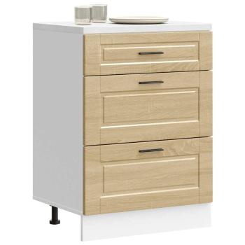 ARDEBO.de - Küchenunterschrank Porto Sonoma-Eiche Holzwerkstoff