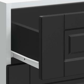 Küchenunterschrank Porto Schwarz Holzwerkstoff