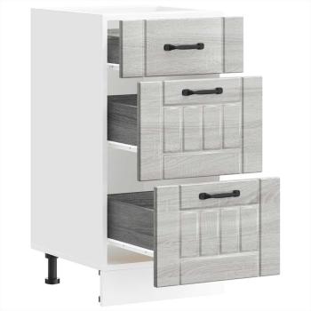 Küchen-Unterschrank Lucca Grau Sonoma Holzwerkstoff
