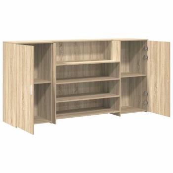 Empfangstheke Sonoma-Eiche 200x50x103,5 cm Holzwerkstoff