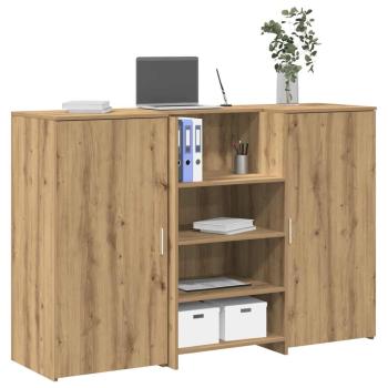 ARDEBO.de - Empfangstheke Artisan-Eiche 155x50x103,5 cm Holzwerkstoff