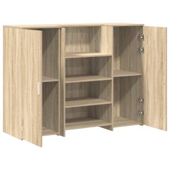 Empfangstheke Sonoma-Eiche 135x50x103,5 cm Holzwerkstoff