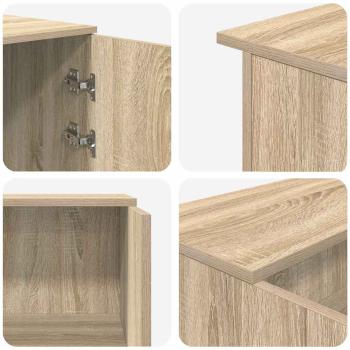 Empfangstheke Sonoma-Eiche 135x50x103,5 cm Holzwerkstoff