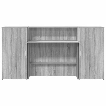 Empfangstheke Grau Sonoma 200x50x103,5 cm Holzwerkstoff