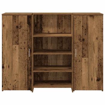 ARDEBO.de - Empfangstheke Altholz-Optik 135x50x103,5 cm Holzwerkstoff