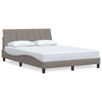 Bettgestell ohne Matratze Taupe 120x200 cm Stoff