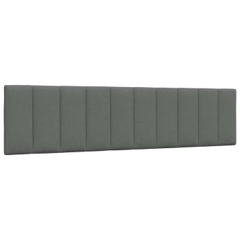 Bettgestell ohne Matratze Dunkelgrau 200x200 cm Stoff
